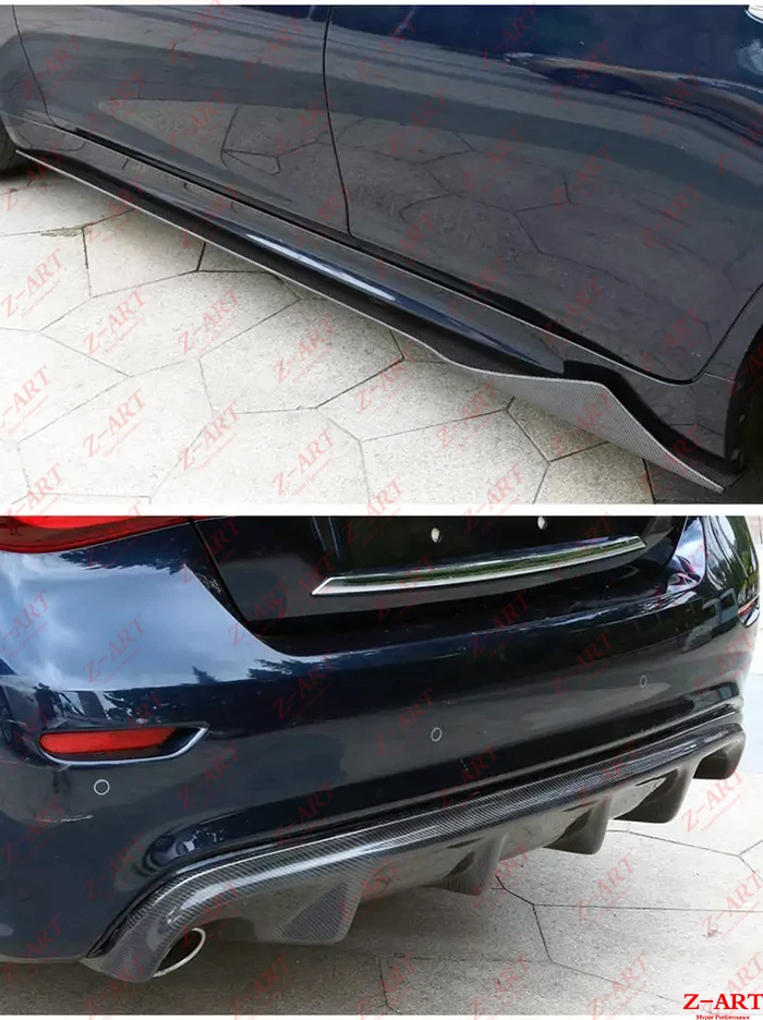 2013- Z-ART для infiniti Q70 RS комплект из углеродного волокна аэрокит из углеродного волокна для infiniti Q70 аэродинамический комплект из углеродного волокна