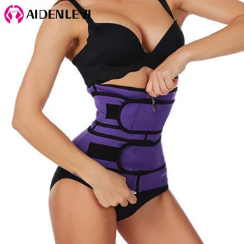 

Waist Trainer Corset Neoprene Sweat Sauna Vest for Women Weight Loss with Zipper and Waist Trimmer Belt Slimming Body Shaper