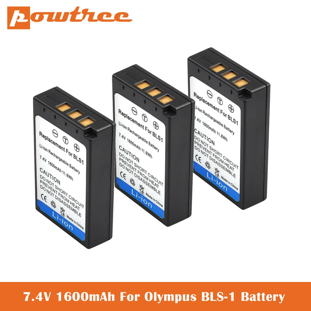 Аккумулятор для BLS-1 Olympus BLS-5 BLS-50 PS-BLS5 и OM-D Pen E-M10 E-PL2 E-PL5 E-PL6 E-PL7 E-PM2 L5 1600 мАч |