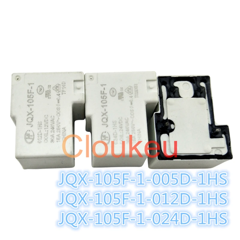 HF105F-1//005D-1HS Power Relay 30A 5VDC 4 Pins x 10pcs 257