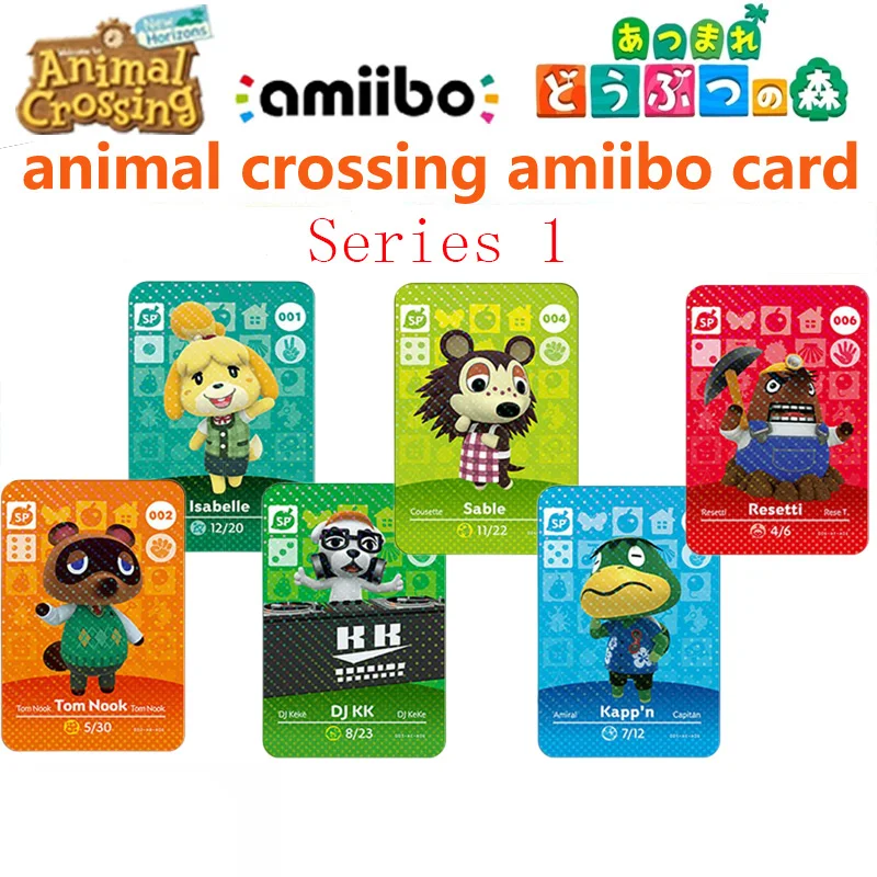Series 1 NO.54 To 81 Compatible Switch NS WIIU Animals Crossing Amiibo Game Cards Tag NFC Set Carte First Edition Card | Игрушки и хобби