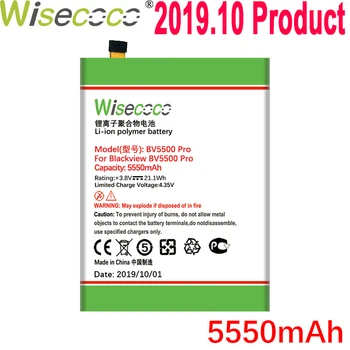 

Wisecoco 5550mAh BV5500 Pro Battery For Blackview BV5500 BV 5500 Pro Phone Latest Production High Quality Battery+Tracking Code