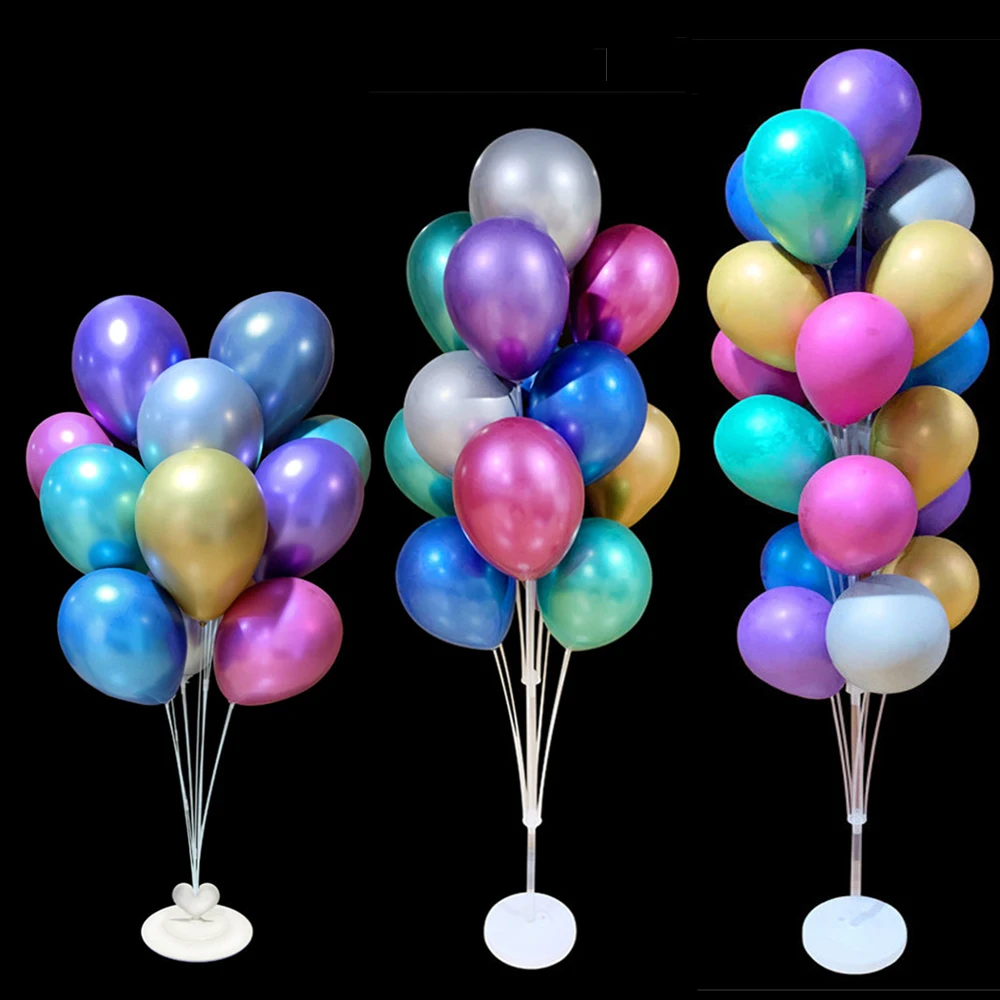 

1/2Set Balloon Stand Display Stand Happy Birthday Wedding Party Decoration Balloon Arch Stand Floating Balloon Support Column