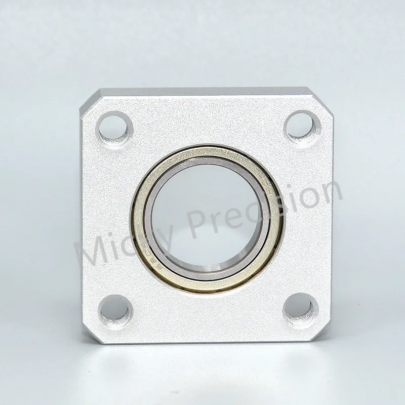 Aluminum Flange Square Housing Single Bearings Housings Bearing seat assembly Direct Mount Unbuckled ring diameter 4mm-50mm vertical bearing parts