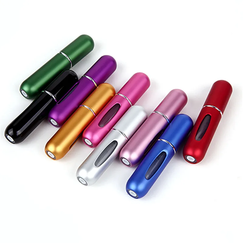 5ml Portable Mini Refillable Perfume Bottle With Spray Scent Pump Empty Cosmetic Containers Spray Atomizer Bottle For Travel