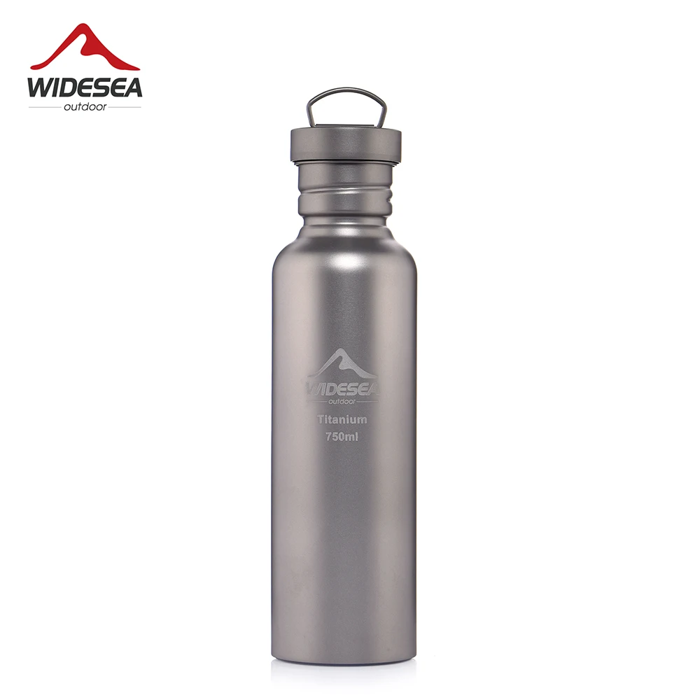

Widesea 750ml Full Titanium Camping Water Bottle Sport Running Motivational Cycling Outdoor Ultralight Cup Hiking Drink Mug