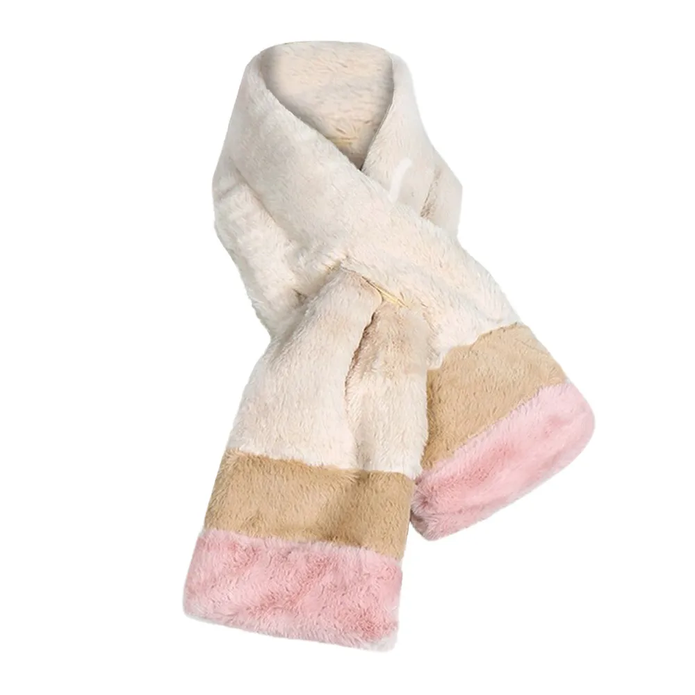 Осенне-зимний женский зимний теплый шарф, модный утолщенный мех, имитация меха, трава, шарфы, платок, длинный шарф#930