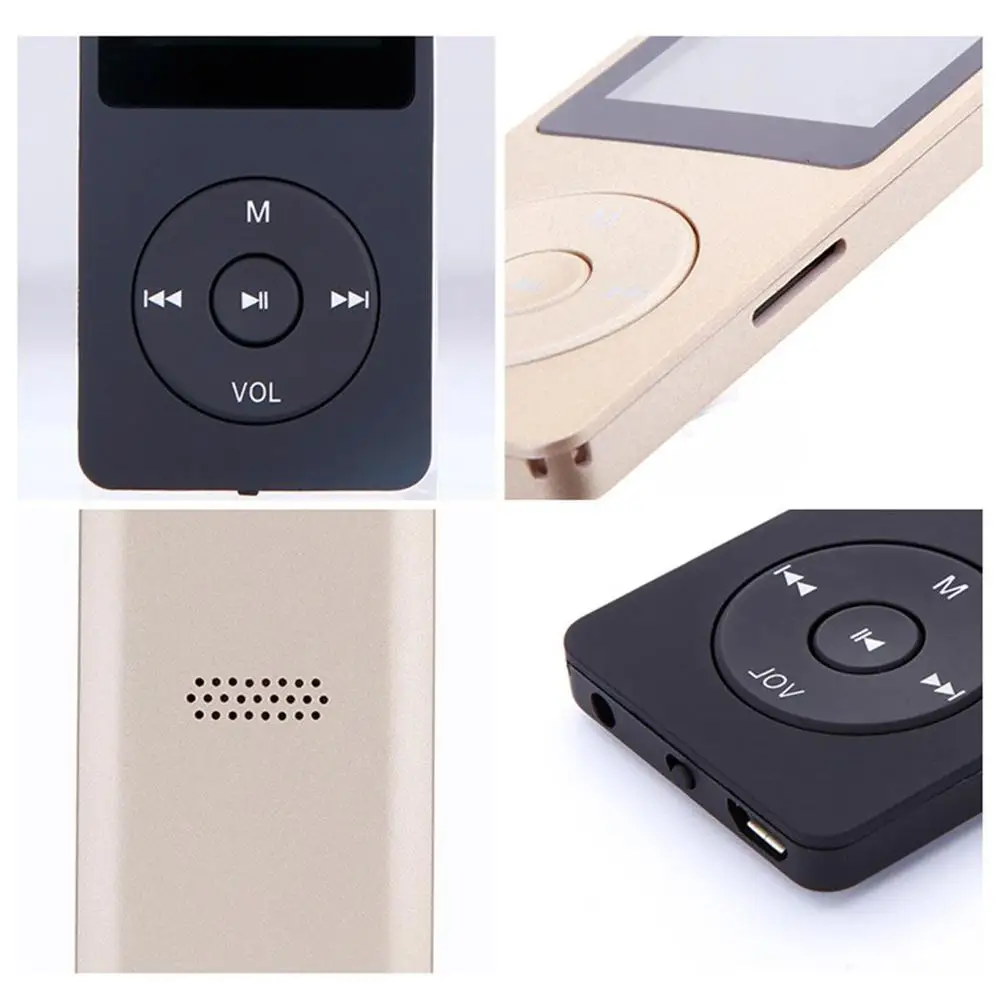 Ультратонкий MP3-плеер колонки может воспроизводить 80H Lossless портативный walkman с радио FM Запись Hi-Fi Musik плеер