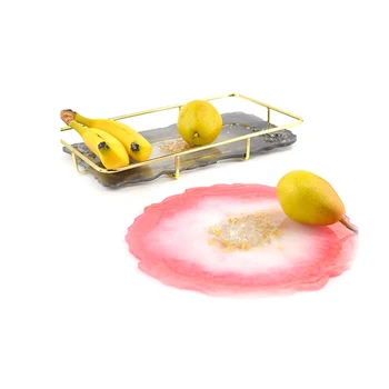 

Silicone Tray Mould Tea Tray Glue Mould Fruit Tray Crystal Glue Mould Tray Coaster Mould Epoxy Resin Make Your Own Tray