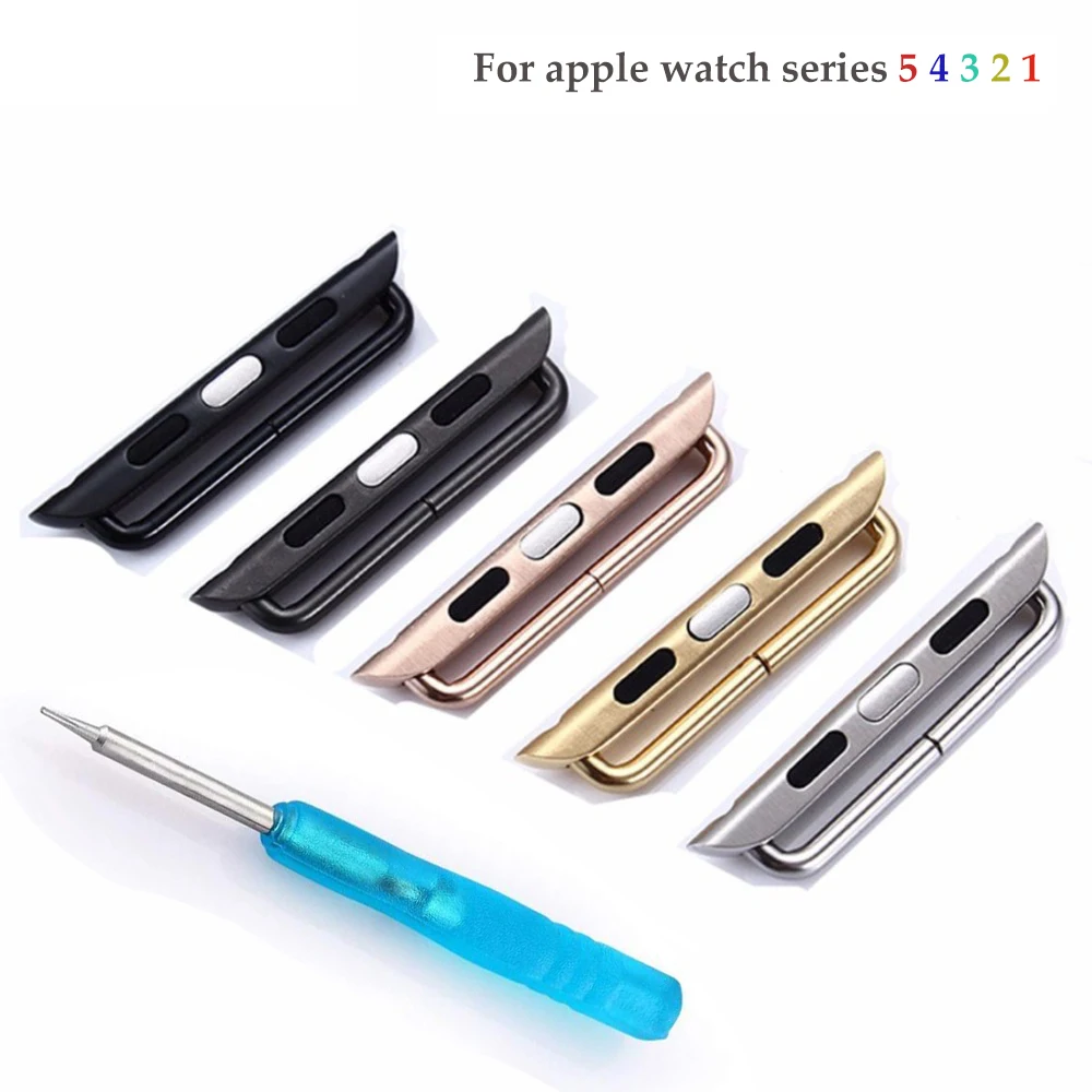 Соединитель адаптера для Apple Watch 5 4 band 44 мм 40 iwatch 3 42 38 застежка из нержавеющей стали