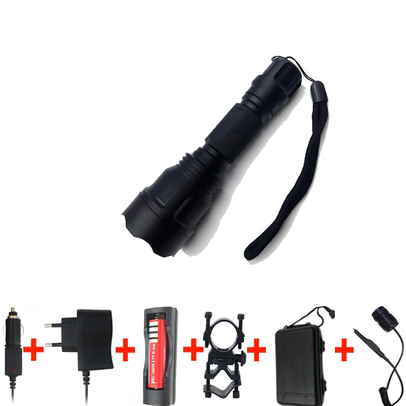 Option E Litwod Z10 C8 высокомощный тактический светодиодный фонарик XM-L2 T6 U3 Самозащита фонарик Факел lanterna для охоты велосипед свет лампы - Испускаемый цвет: Option E