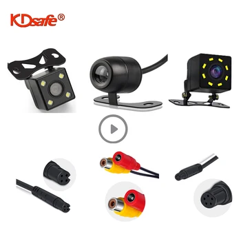 

KDsafe Car Rear View Camera HD Night Vision Waterproof 170 Angle Reverse Camera Parking Monitor Rearview Backup Camera Universal