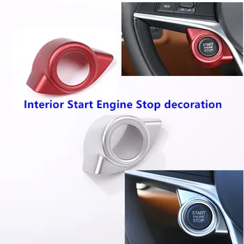 

ABS Style Chrome Interior Start Engine Stop Button Decoration Cover Trim For Alfa Romeo Giulia Stelvio 2017 Car Accessories