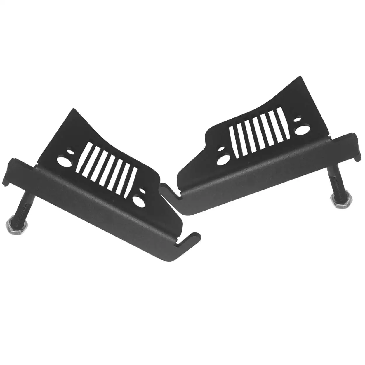 Подножки JK JKU JL подножки решетка для 2007 2019 2008 2009 2010 2012 2013 Jeep Wrangler аксессуары черная