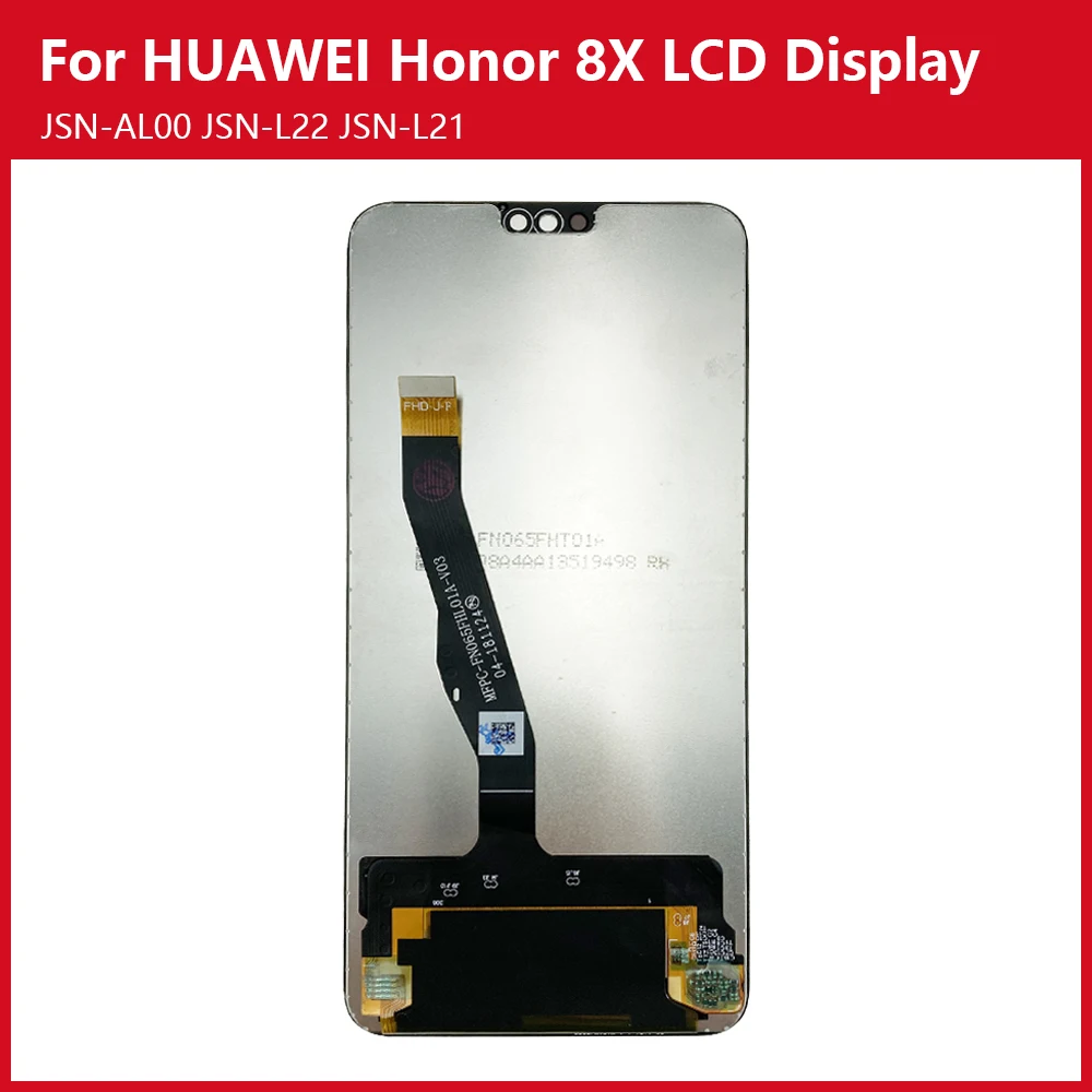 Оригинальный дисплей для Huawei Honor 8X JSN AL00 L22 L21 Полный ЖК + сенсорный экран
