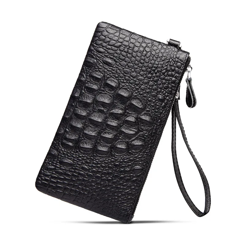 

Micro for Association Australia Daishu New Style Men Clutch Bag Crocodile Pattern Belly Clutch Black And White with Pattern Fash