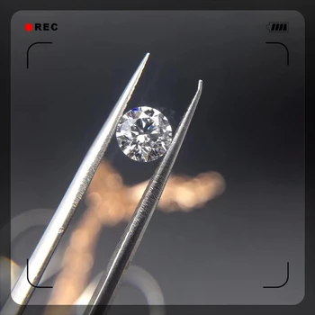 

Moissanite 6.5mm EF color round shape excellent Brilliant cut Moissanite Jewelry ring Gem stone DIY material loose beads