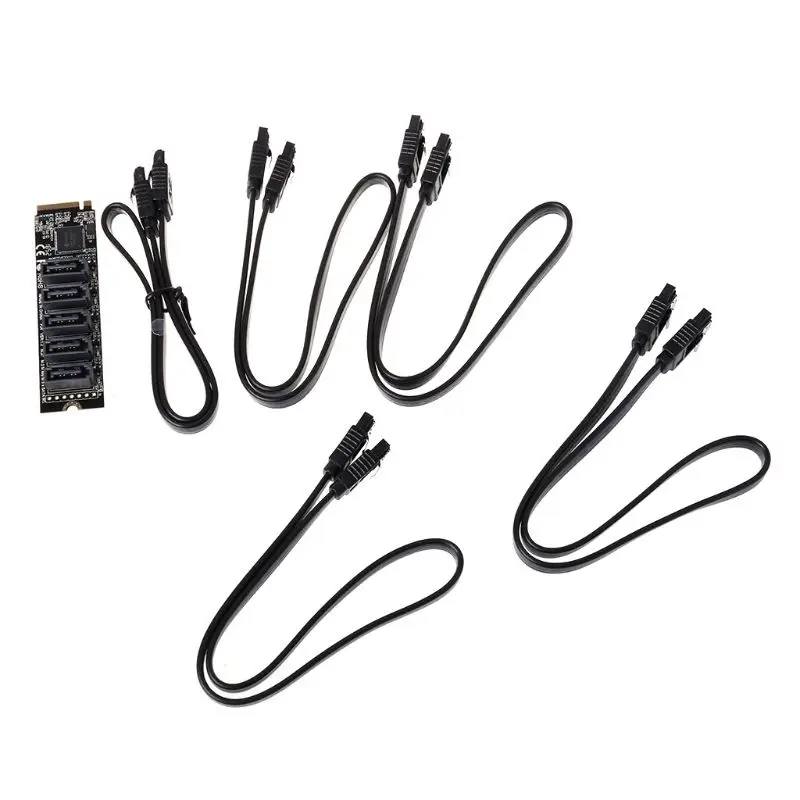 5 портов SATA M.2 NVME к SATA PCI-E к PCIE SATA дисковый массив 5 карт RAID0/1 карта
