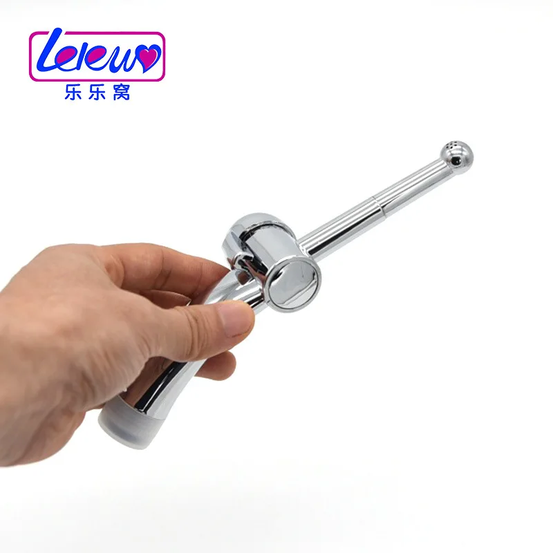Metal Beads Anal Douche Butt Plug Enemator Vagina Clean Anal Shower Enema Cleaning Butt Plug for Women Adult BDSM Sex Toys