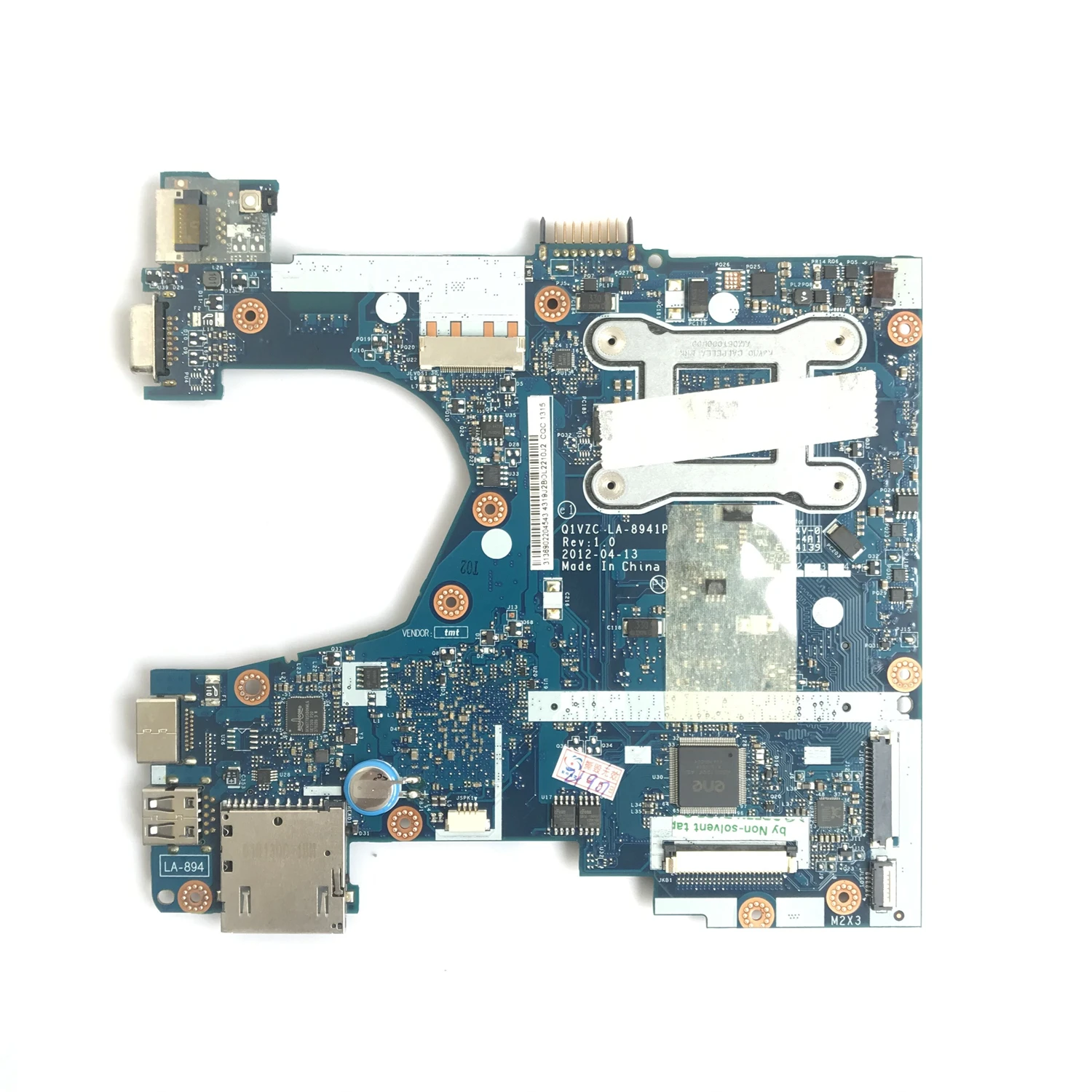 para Acer Aspire um 756 V5131 V5-171 Portátil Placa-mãe Q1vzc La8941p com Intel Celeron Núcleo Duplo Cpu 100% Testado Nbsh511001 Placa-mãe para notebook - Imagem 2