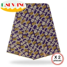 Анкара африканская вощеная ткань принтом 12 ярдов хлопок настоящий голландский воск Гана нигерийский стиль для шитья африканские платья одежда 34