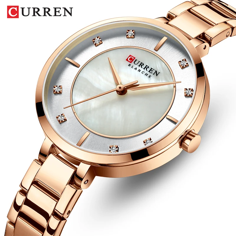Женские часы с розами Curren Топ бренд класса люкс Женские Кварцевые водонепроницаемые женские наручные часы женские модные часы для девочек