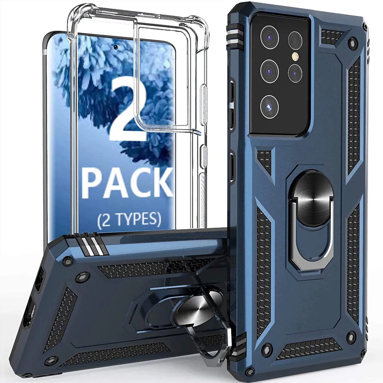 S21 Ultra Plus S 21 Ultra Plus Custodia Antiurto Supporto Per Armatura Supporto Per Anello Per Auto Per Samsung Galaxy S21 Ultra Plus S 21 Ultra