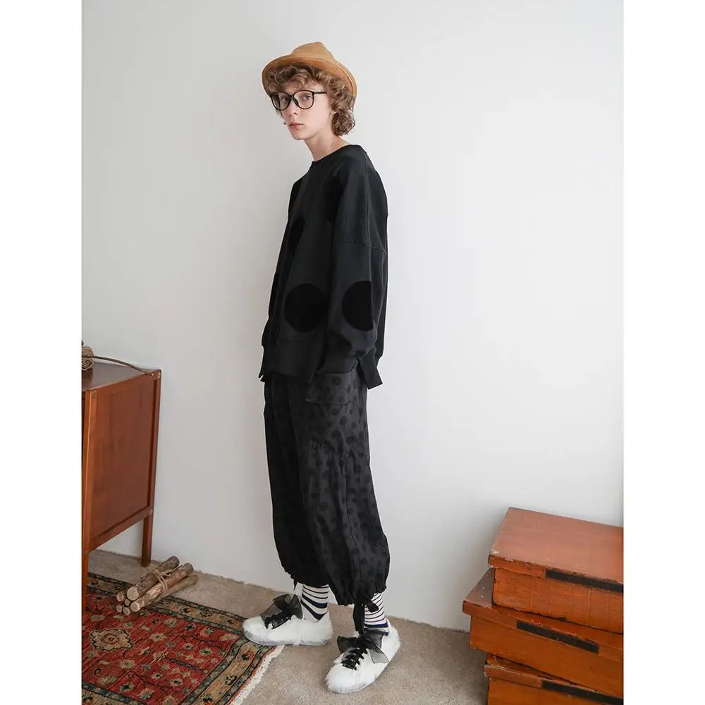 imakokoni black long-sleeved hoodies original