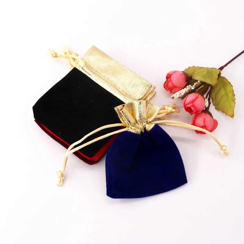 

10pcs/lot Small Velvet Bag 7x9 9x12cm Candy Nuts Jewelry Packaging Bags Party Wedding Decoration Velvet Pouch Gift Bags