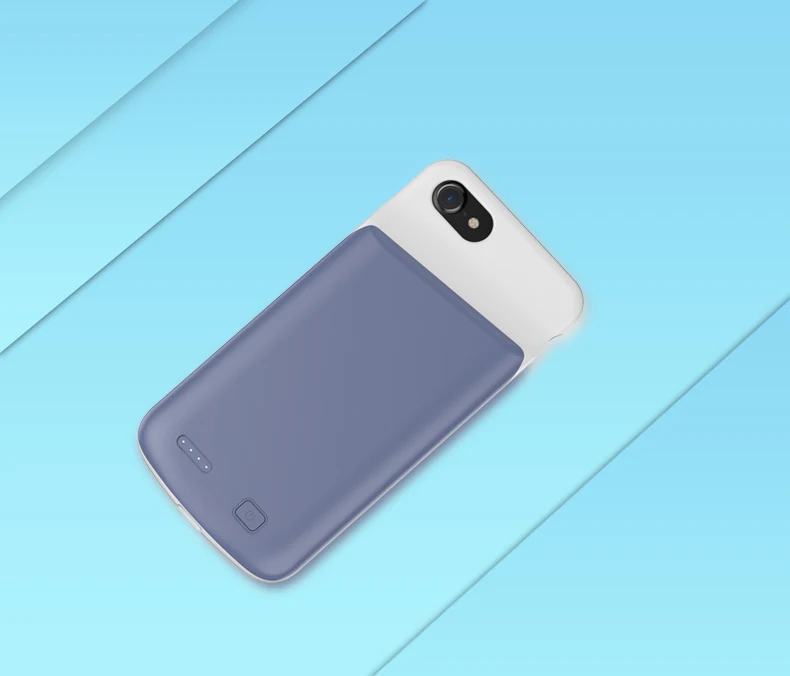 Blue for iPh 6 6s Тонкий Силиконовый противоударный чехол для зарядного устройства для iPhone 6, 6s, 7, 8 plus, чехол для аккумулятора, чехол для зарядки аккумулятора для iPhone - Цвет: Blue for iPh 6 6s