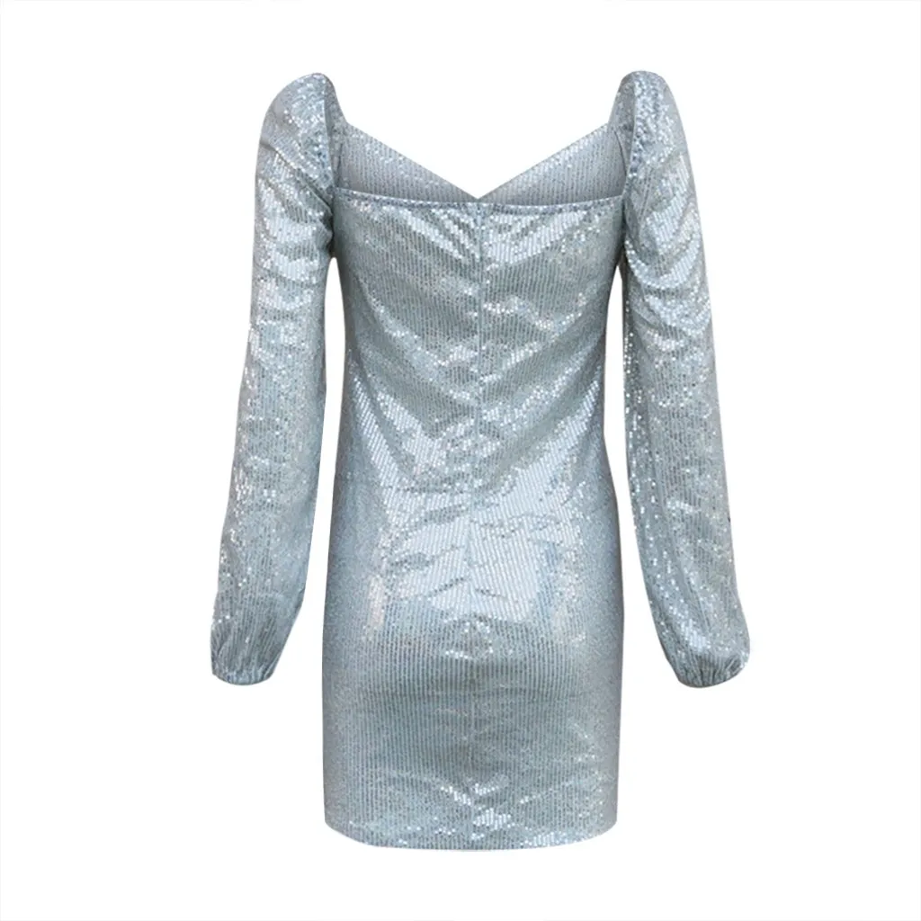 Ropa mujer vestidos размера плюс, зимнее платье для женщин, однотонное, сексуальное, с блестками, на бедрах, повседневное, зимнее платье, sukienki robe femme