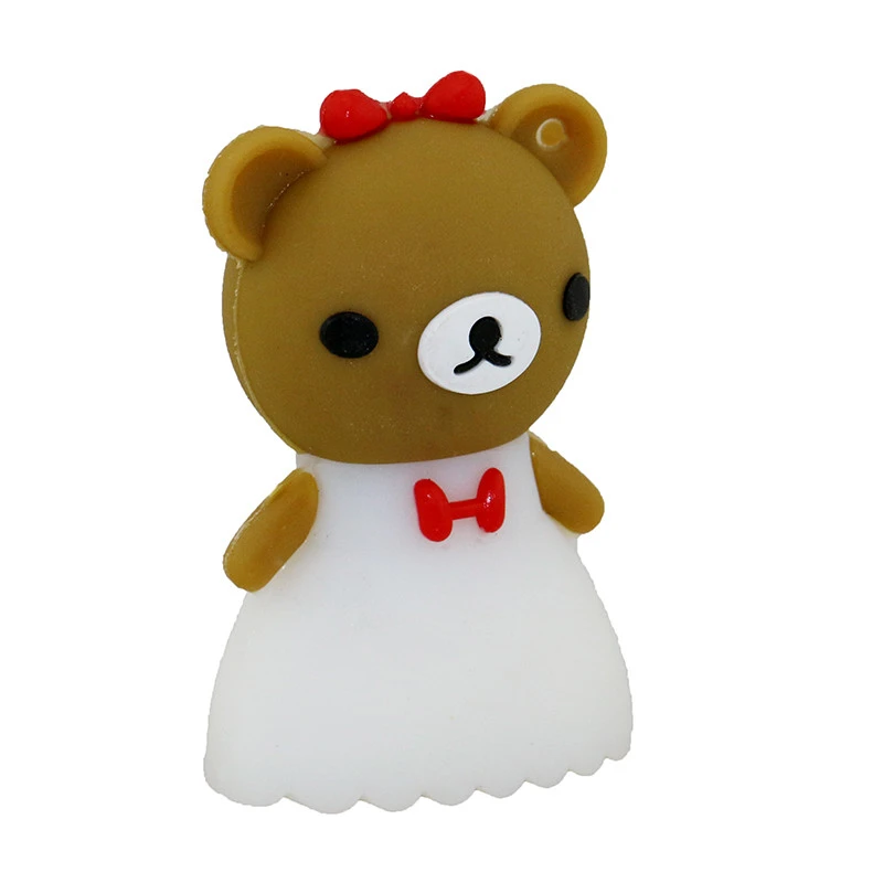 Мультфильм медведь свадьба жених USB 2,0 novios U диск флэш милый 32 Гб 128 16 64 32 8 256 ГБ Флешка карта памяти мальчик/девушка подарок