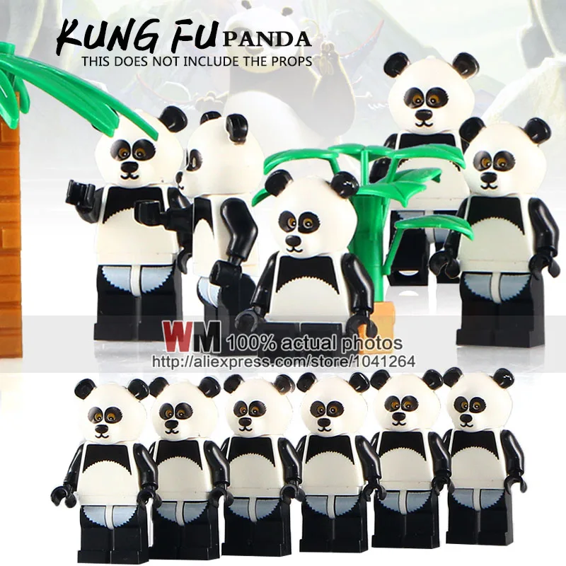 

Single Sale PG965 Panda Man Block Cute Animal 71004 Building Blocks Set Model Bricks Toys for Children