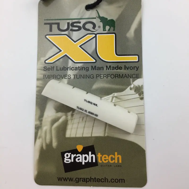 График tech TUSQ XL гитарный порожек BQL-6060 белый 6-ой Гитары шлицевая гайка для EPI стиль Гитары