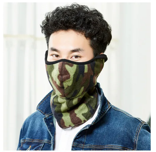 2Pieces/Lot Windproof Cycling Face Mask Winter Warmer Fleece Balaclavas Bike Sport Scarf Mask Bicycle Snowboard Ski Mask AD0661 - Цвет: AS SHOWN