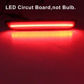 

Auto Side Marker Light 45-SMD LED Rear For Ford Mustang 2010-2014 Exterior 2pcs Clear