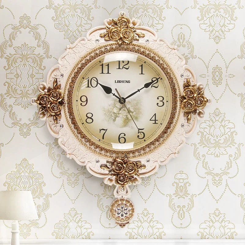 Swing Pastoral Wall Clock Minimalist Mute Quartz Clock