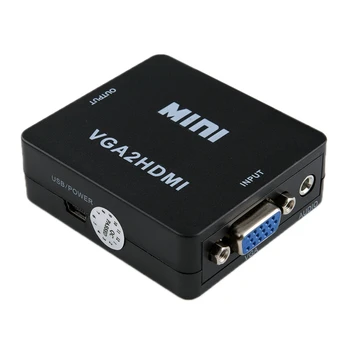 

VGA to HDMI Converter with Audio Computer to Monitor VGA 2HDMI for TV for Projector