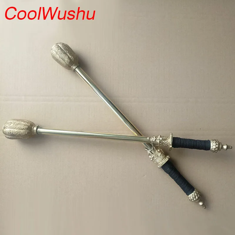 Martial arts instruments double hammers Chinese kungfu Copper hammer