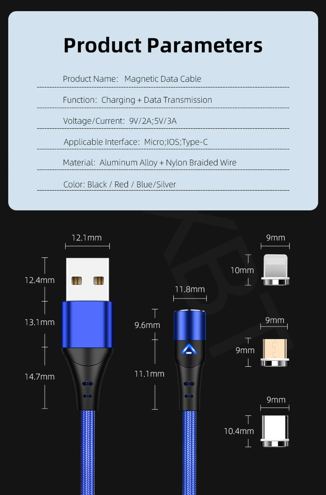 Магнитный Micro USB кабель для iPhone X samsung Xiaomi Redmi мобильный телефон Быстрая зарядка usb type C кабель магнит зарядное устройство провод шнур