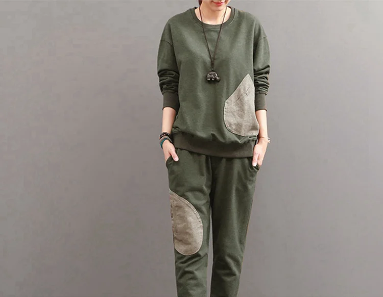 green 4XL, зимний флисовый спортивный костюм для женщин, осень, женский большой размер, комплект из двух предметов, Женский костюм размера плюс, топы+ штаны, AA263S30 - Цвет: green