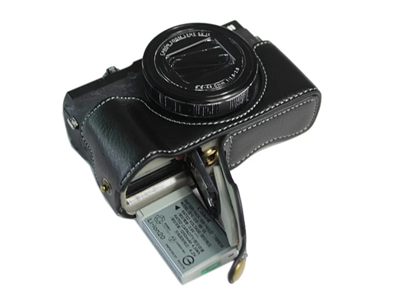 Настоящий чехол из натуральной кожи чехол для камеры для Canon G5X MarkII G5XII G5X2 G5XM2 G5 X II половина крышки оболочки с батарейным отсеком