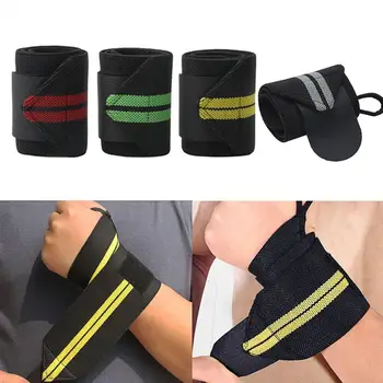 

1pc Adjustable Weight Lifting Training Wraps Wrist Support Cotton Bandage Wristband Long Gym Fitness Strap Wrist Bands