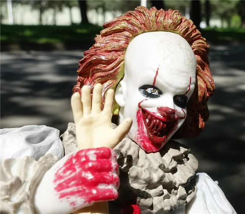 23 см новое издание фильма Стивен Кинг's It Pennywise сменная голова ПВХ фигурка коллекция игрушек Ужасы подарки