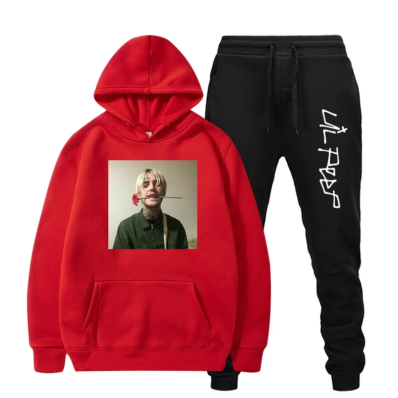 RIP Lil/свитер с открытым носком; спортивные костюмы для женщин и мужчин; Cry Baby Love Lil. Peep Sudaderas; уличная одежда; комплект из 2 предметов; мужские и женские толстовки с капюшоном