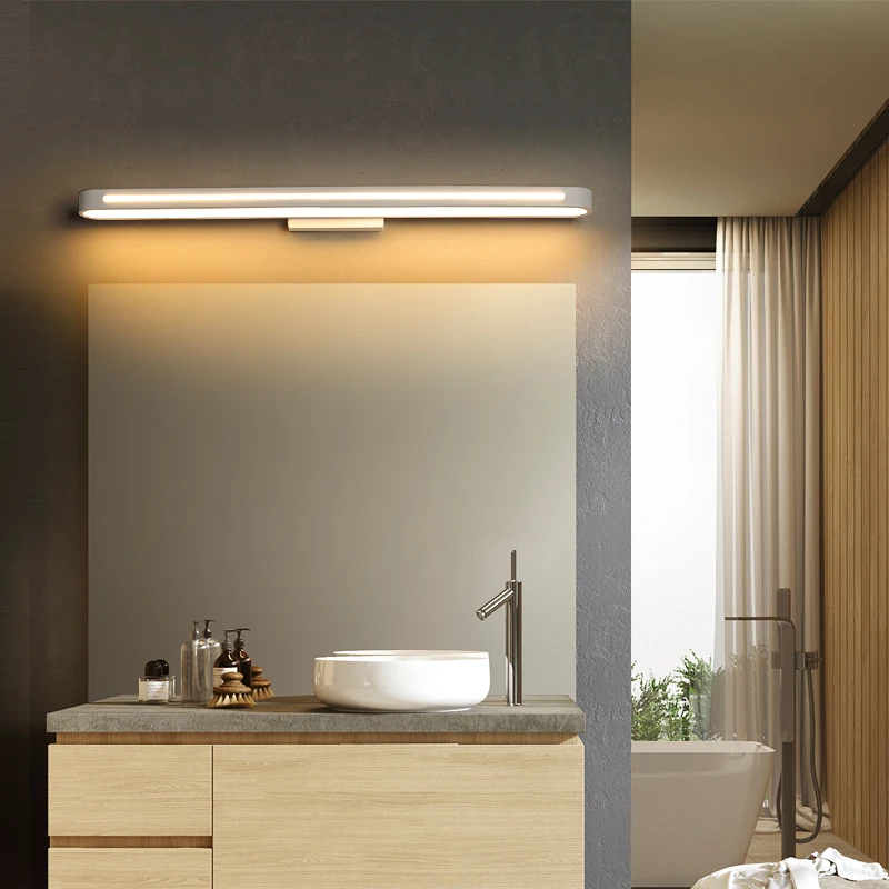 VEIHAO The latest modern LED wall lamp for bathroom makeup lamp mirror wall lights acrylic simple creative white wall lamp