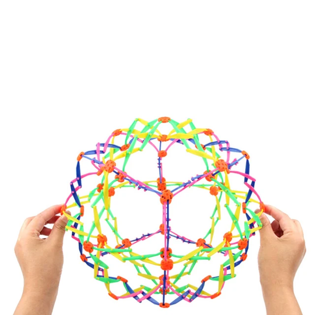 Expandable Plastic Ball Toy Stress Relief Magic Telescopic Ball for Children  Adults 4