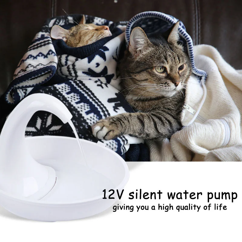 Электрический автоматический фонтан для домашних животных Лебедь питьевой прибор-дозатор для щенков собак кошек поилка чаша 2.34л товары для домашних животных