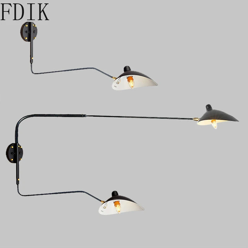 Nordic Spider Wall Lamp Retro Industrial Swing Arm Wall Light For Living Room Bedside Restaurant Home Decoration Light Fixture Pendant Lights Aliexpress