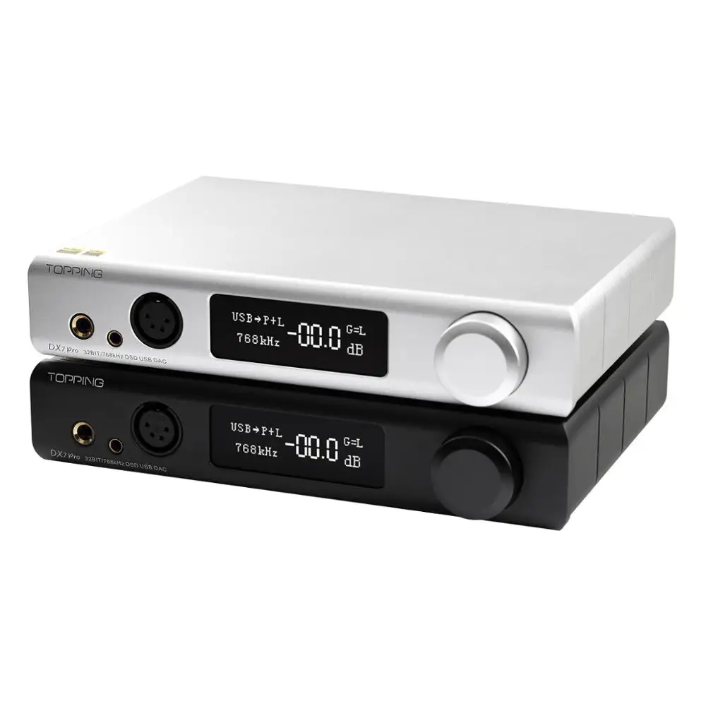 

TOPPING DX7PRO ES9038PRO USB DAC XMOS XU208 headphone amp CSR8675 Bluetooth 5.0 LDAC DSD1024 32BIT 768kHz DX7 PRO